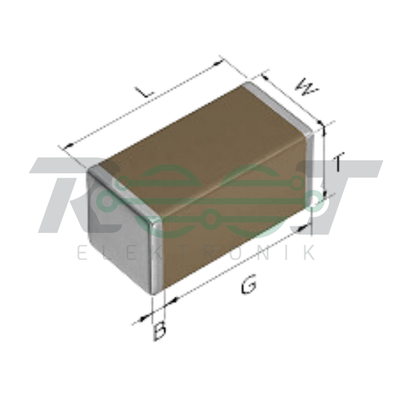 1206 10uF 25VDC ±10% X7R